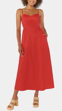 Load image into Gallery viewer, MUMU Allegra Midi Dress Cherry
